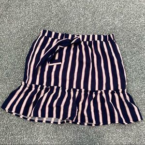 NWT Navy ruffle skirt!